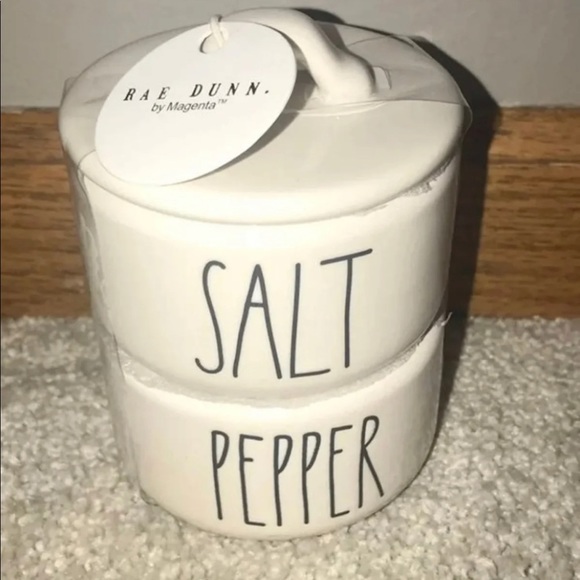 Rae Dunn Other - Rae Dunn Salt and Pepper Stacker